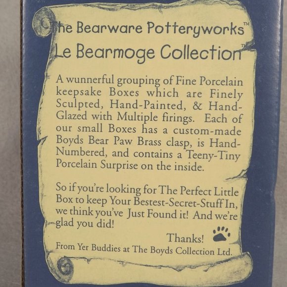 Boyds Collection Knut Downhill Racer Trinket Box - Picture 3 of 10